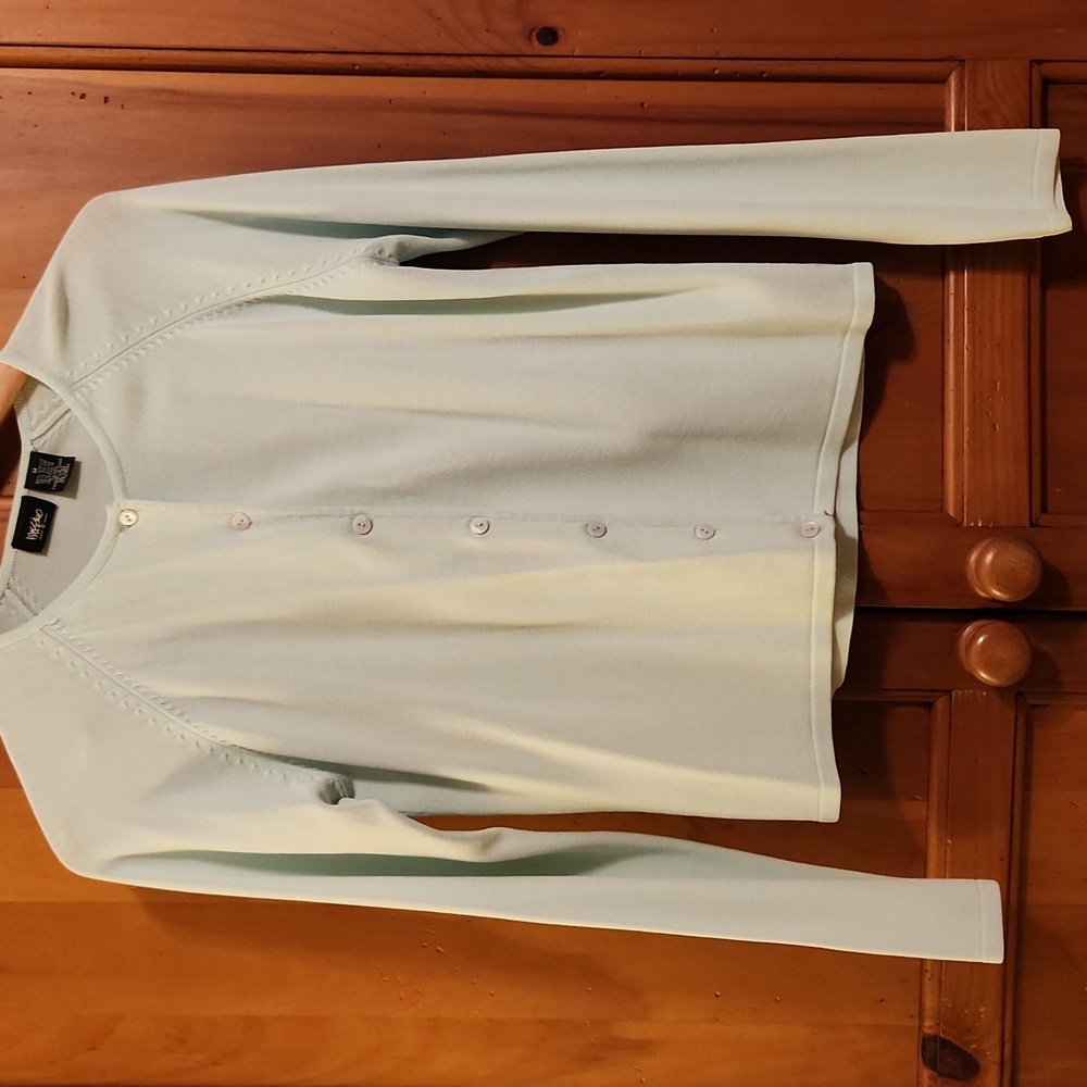 Mossimo Supply Co. Light Green Cardigan